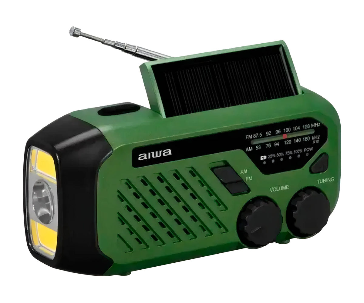 AIWA R-99EM VERDE / RADIO DE EMERGENCIA PORTÁTIL