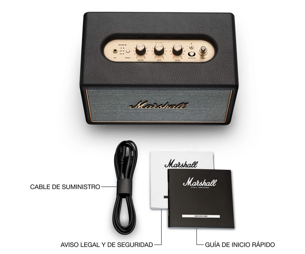 MARSHALL ACTON IV BLACK / ALTAVOZ DOMÉSTICO BLUETOOTH - detalle