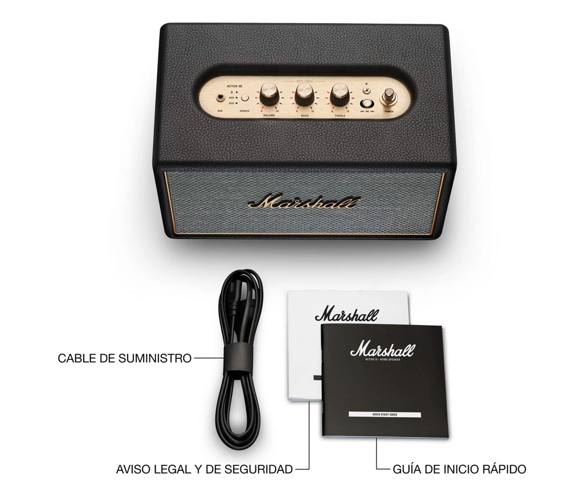 MARSHALL ACTON IV BLACK / ALTAVOZ DOMÉSTICO BLUETOOTH - detalle