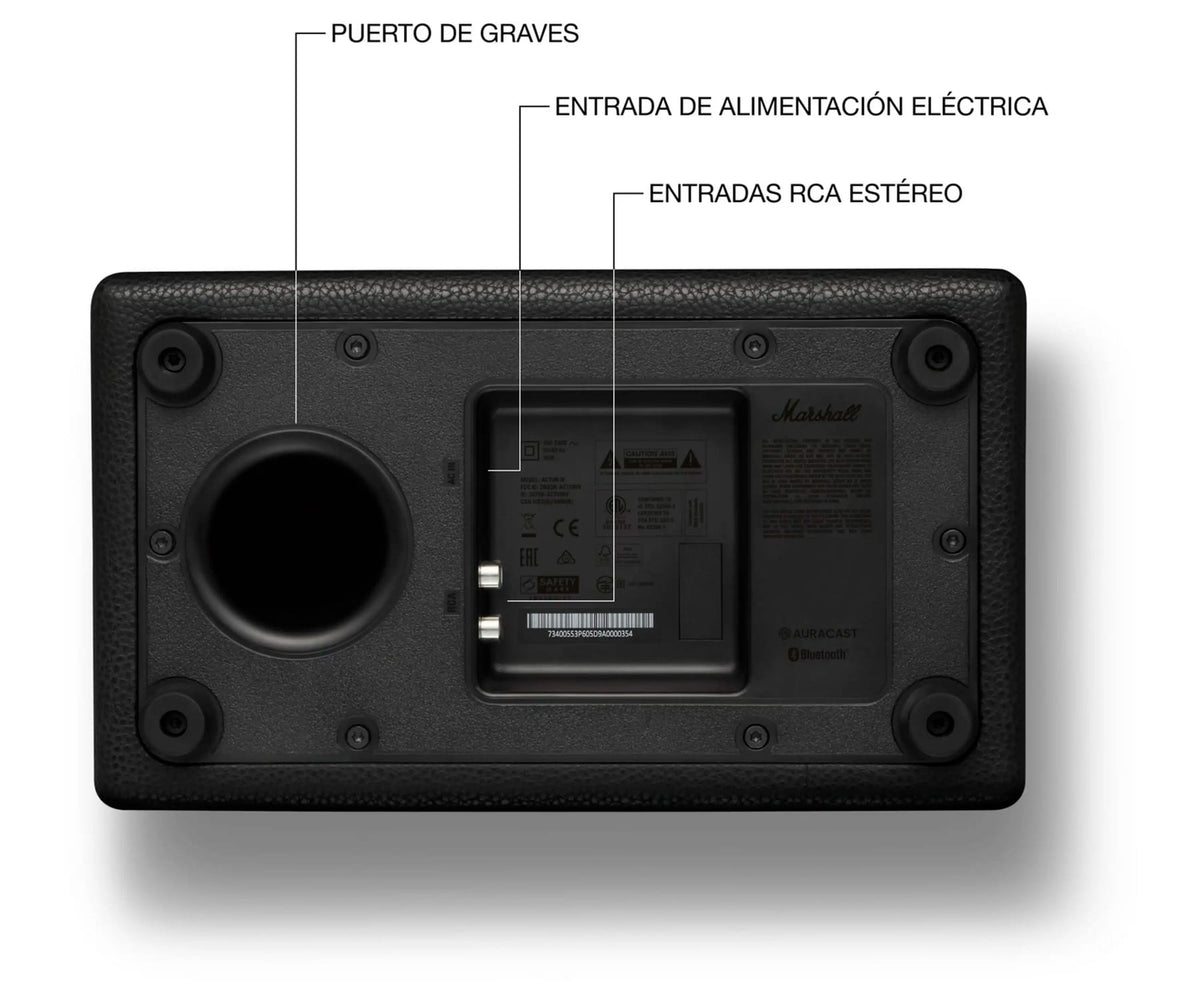 MARSHALL ACTON IV BLACK / ALTAVOZ DOMÉSTICO BLUETOOTH - detalle