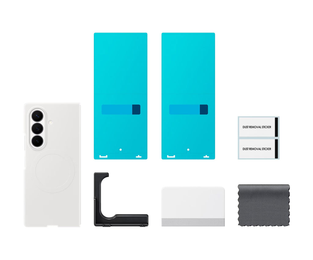 SAMSUNG FUNDA MAGNÉTICA DE SILICONA CREMA / SAMSUNG GALAXY Z FOLD8 ULTRA - detalle