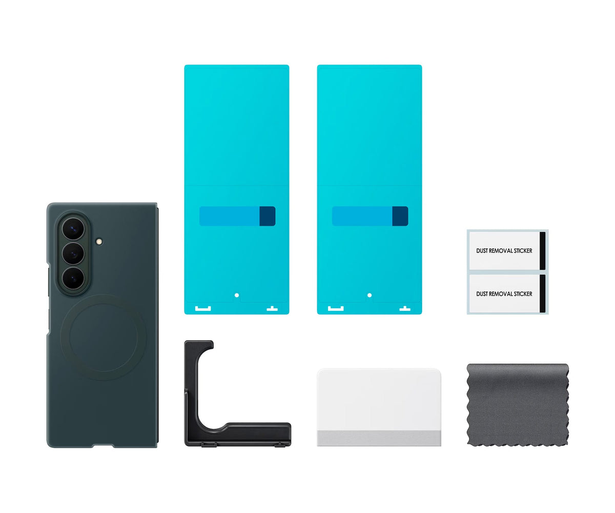 SAMSUNG FUNDA MAGNÉTICA DE SILICONA VERDE TECNO / SAMSUNG GALAXY Z FOLD8 ULTRA - detalle