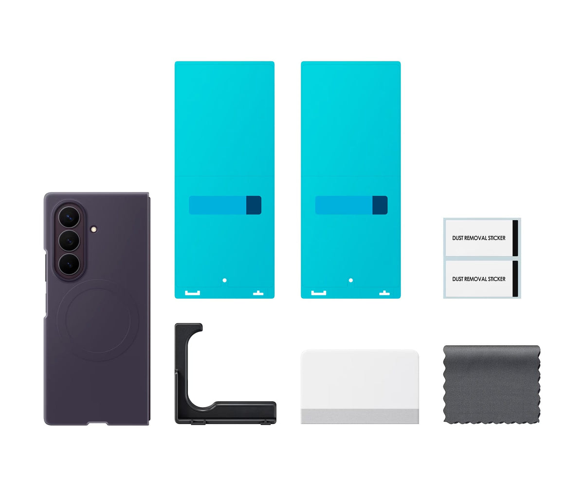 SAMSUNG FUNDA MAGNÉTICA DE SILICONA VIOLETA TECNO / SAMSUNG GALAXY Z FOLD8 ULTRA - detalle