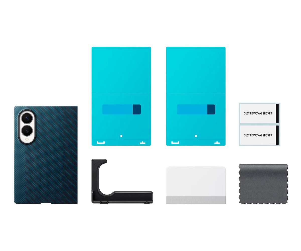 SAMSUNG FUNDA MAGNÉTICA DE CARBONO AZUL / SAMSUNG GALAXY Z FOLD8 - detalle