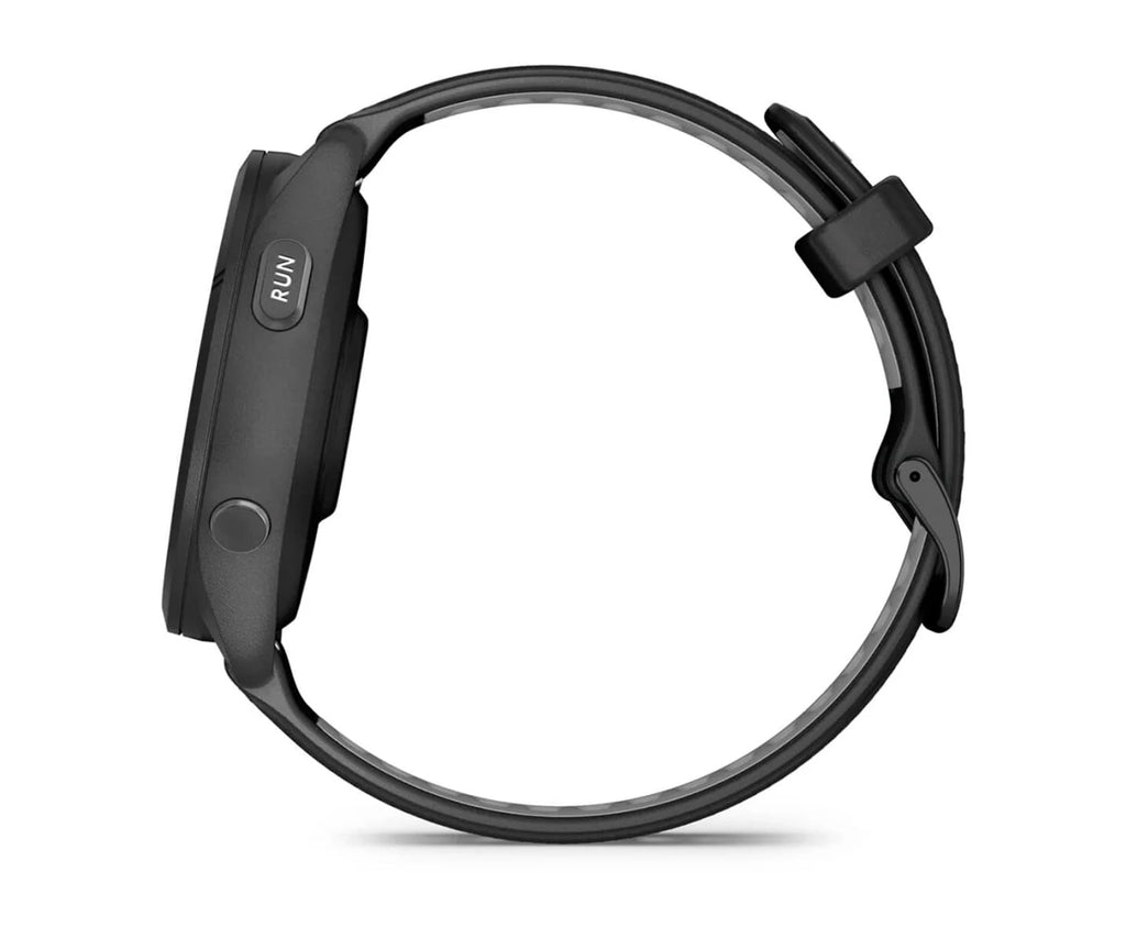 GARMIN FORERUNNER® 265 NEGRO CON CARCASA EN NEGRO Y CORREA DE SILICONA EN NEGRO/GRIS / SMARTWATCH 46MM - detalle