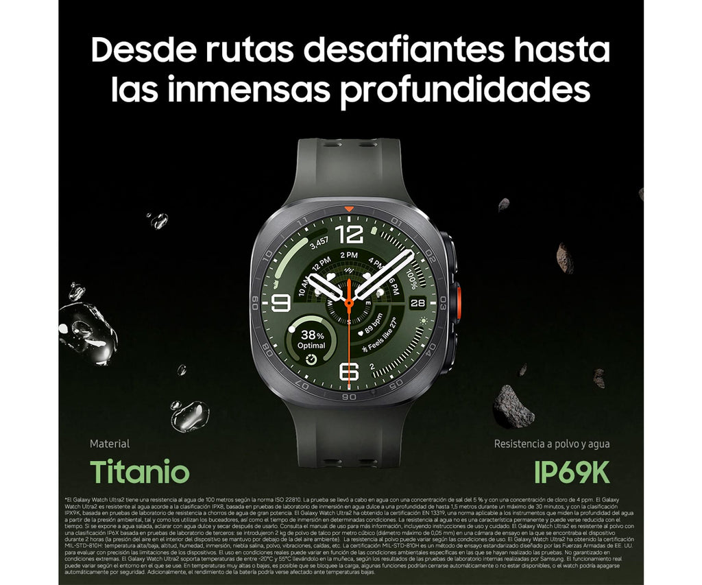 SAMSUNG GALAXY WATCH ULTRA2 PLATA TITANIO / SMARTWATCH 47.4MM - detalle