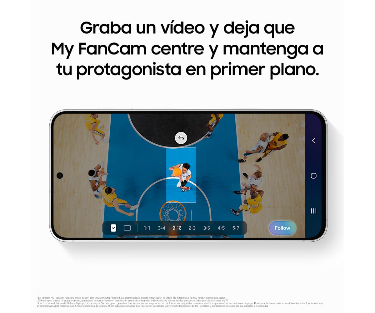 SAMSUNG GALAXY S26 FE GRAFITO / 8+256GB / 6.7" DYNAMIC AMOLED 120HZ FHD+ - detalle