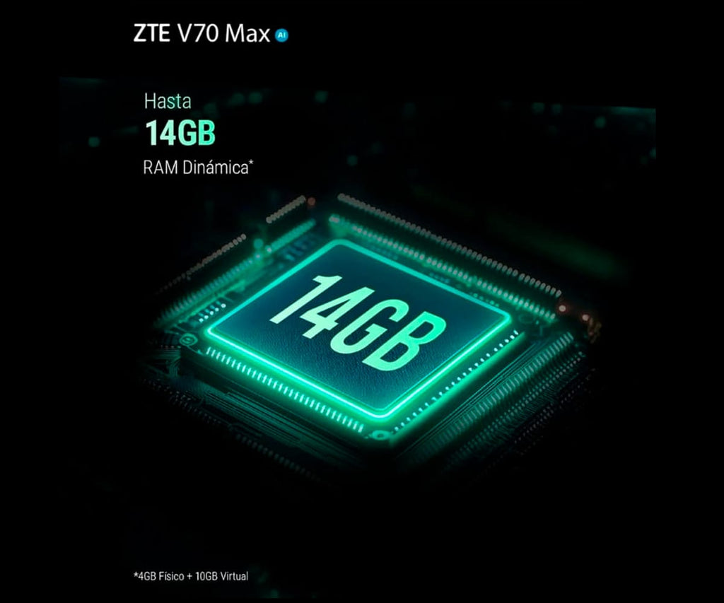 ZTE BLADE V70 MAX 4G GREEN / 4+128GB / 6.9" 120HZ HD+ - detalle