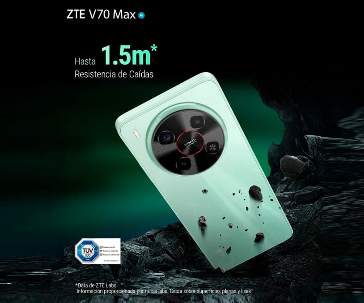 ZTE BLADE V70 MAX 4G GREEN / 4+128GB / 6.9" 120HZ HD+ - detalle