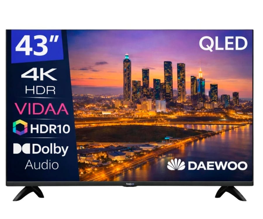 DAEWOO 43VB56QV / TELEVISOR SMART TV 43" QLED UHD 4K HDR VIDAA - detalle