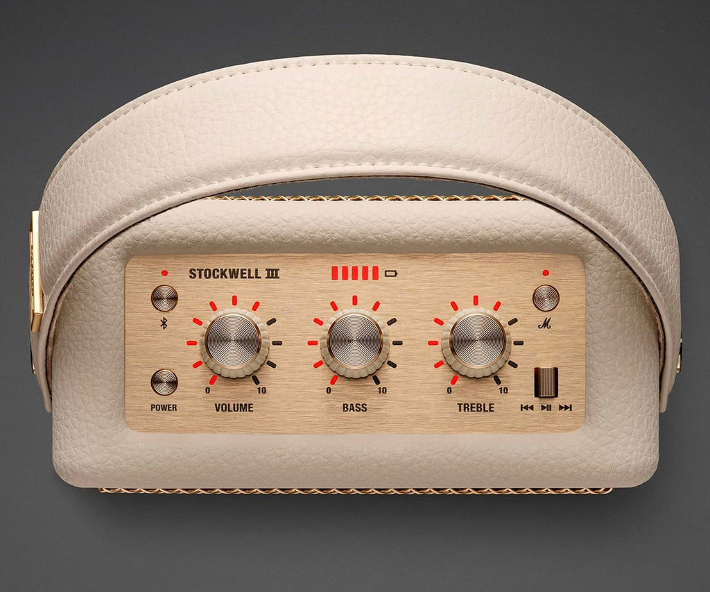 MARSHALL STOCKWELL III CREMA / ALTAVOZ PORTÁTIL BLUETOOTH BATERÍA + 40H DE AUTONOMÍA - detalle