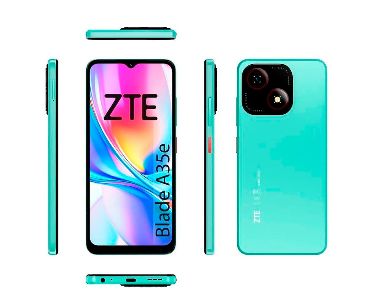 ZTE BLADE A35E GREEN / 2+64GB / 6.52" HD - detalle