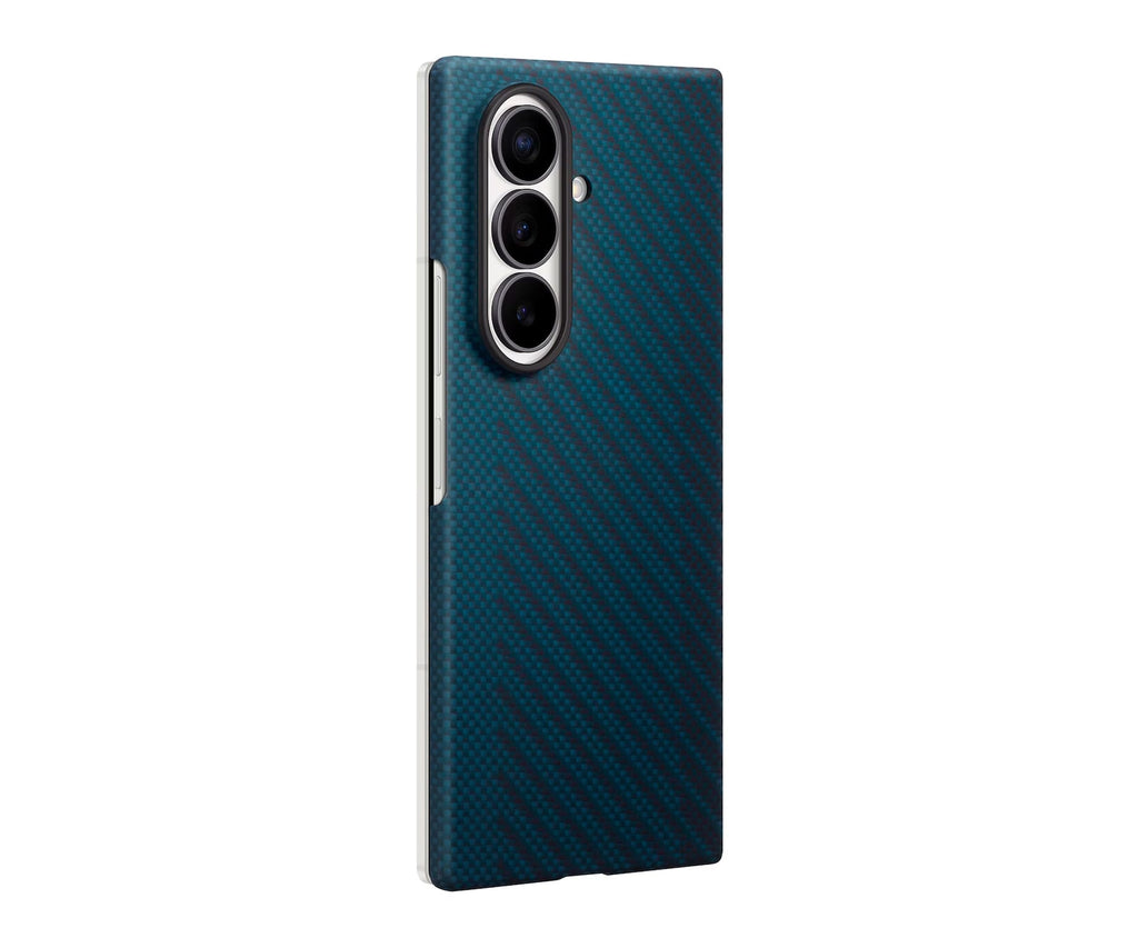 SAMSUNG FUNDA MAGNÉTICA DE CARBONO AZUL / SAMSUNG GALAXY Z FOLD8 ULTRA - detalle