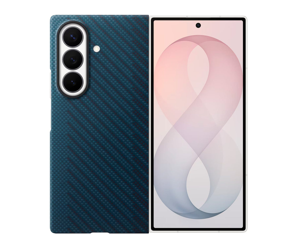 SAMSUNG FUNDA MAGNÉTICA DE CARBONO AZUL / SAMSUNG GALAXY Z FOLD8 ULTRA