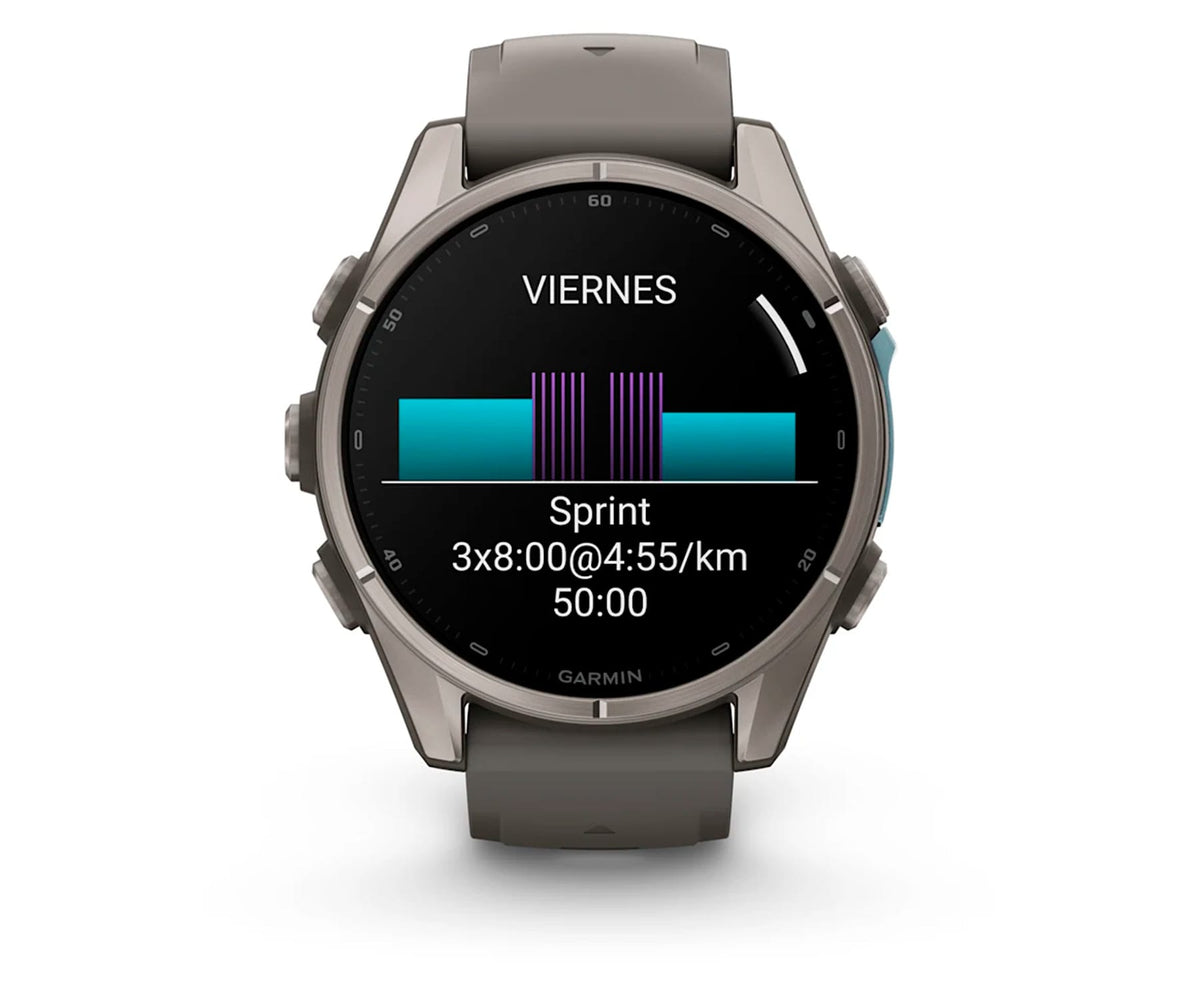 GARMIN FENIX 9 TITANIO CON CORREA DE SILICONA EN GRIS / SMARTWATCH 47MM - detalle