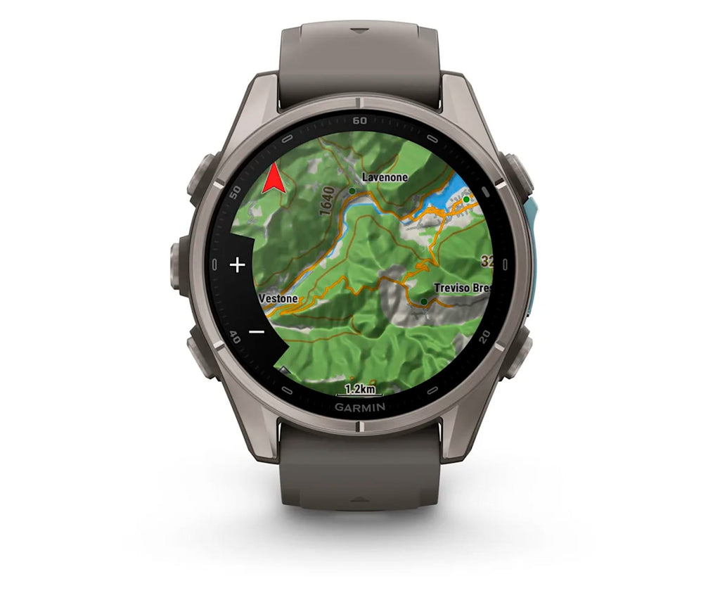 GARMIN FENIX 9 TITANIO CON CORREA DE SILICONA EN GRIS / SMARTWATCH 47MM - detalle