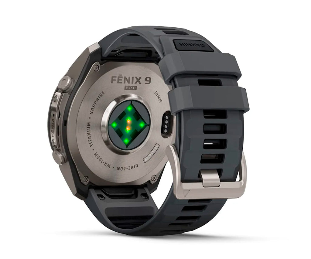 GARMIN FENIX 9 PRO TITANIO CON CORREA DE SILICONA EN GRIS / SMARTWATCH 51MM - detalle