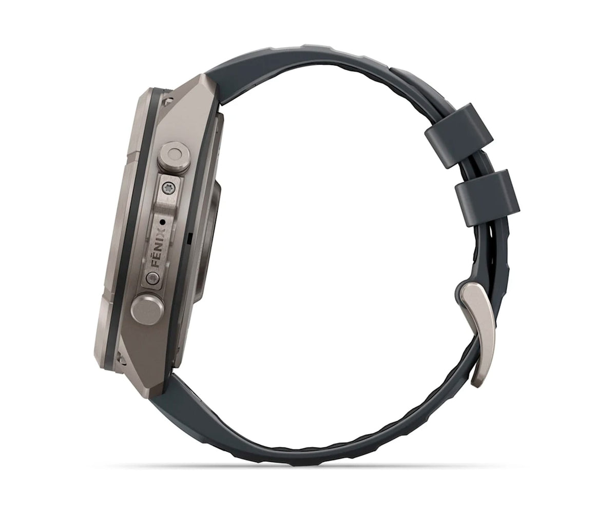 GARMIN FENIX 9 PRO TITANIO CON CORREA DE SILICONA EN GRIS / SMARTWATCH 51MM - detalle