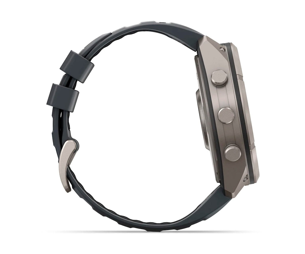 GARMIN FENIX 9 PRO TITANIO CON CORREA DE SILICONA EN GRIS / SMARTWATCH 51MM - detalle