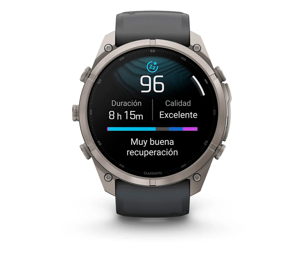 GARMIN FENIX 9 PRO TITANIO CON CORREA DE SILICONA EN GRIS / SMARTWATCH 51MM - detalle