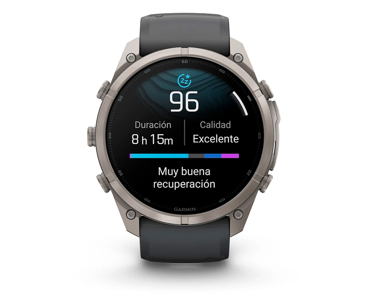 GARMIN FENIX 9 PRO TITANIO CON CORREA DE SILICONA EN GRIS / SMARTWATCH 51MM - detalle