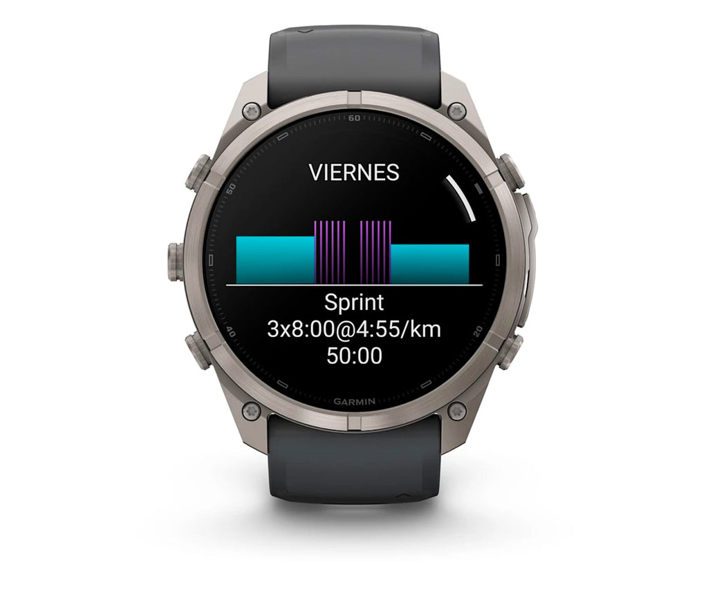 GARMIN FENIX 9 PRO TITANIO CON CORREA DE SILICONA EN GRIS / SMARTWATCH 51MM - detalle