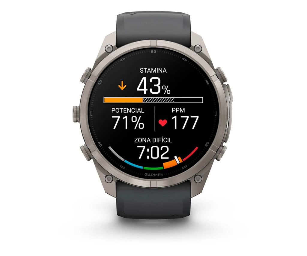 GARMIN FENIX 9 PRO TITANIO CON CORREA DE SILICONA EN GRIS / SMARTWATCH 51MM - detalle