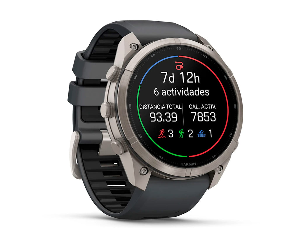 GARMIN FENIX 9 PRO TITANIO CON CORREA DE SILICONA EN GRIS / SMARTWATCH 51MM - detalle