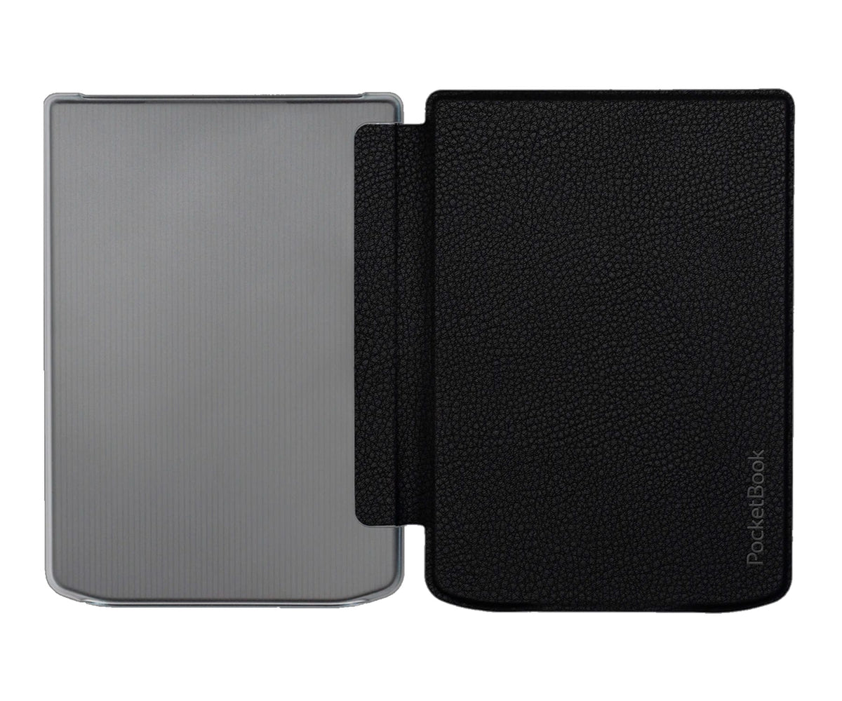 POCKETBOOK FUNDA SHELL NEGRA CON TRASERA TRANSPARENTE / PARA E-READERS DE LA SERIE VERSE - detalle