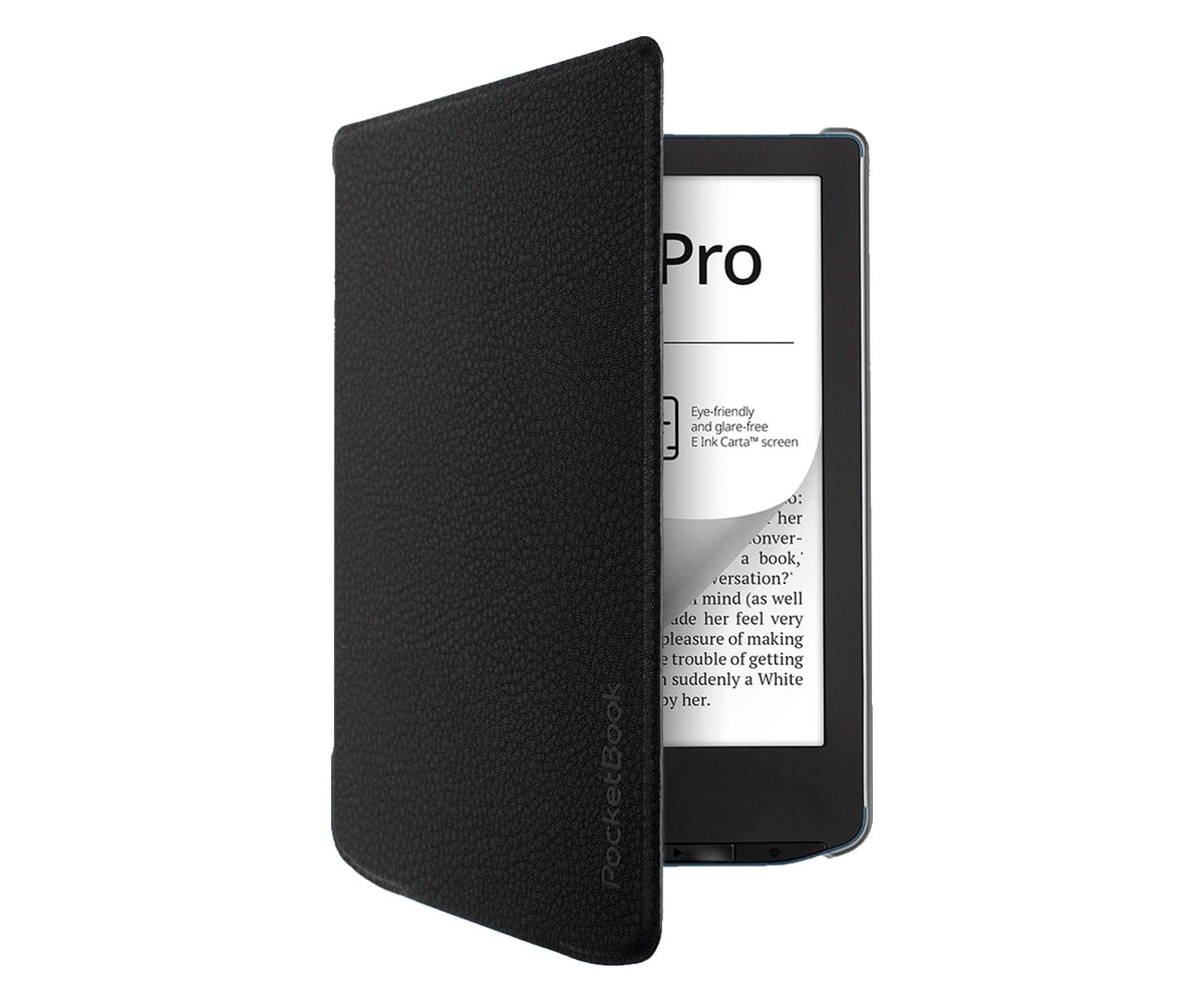 POCKETBOOK FUNDA SHELL NEGRA CON TRASERA TRANSPARENTE / PARA E-READERS DE LA SERIE VERSE - detalle
