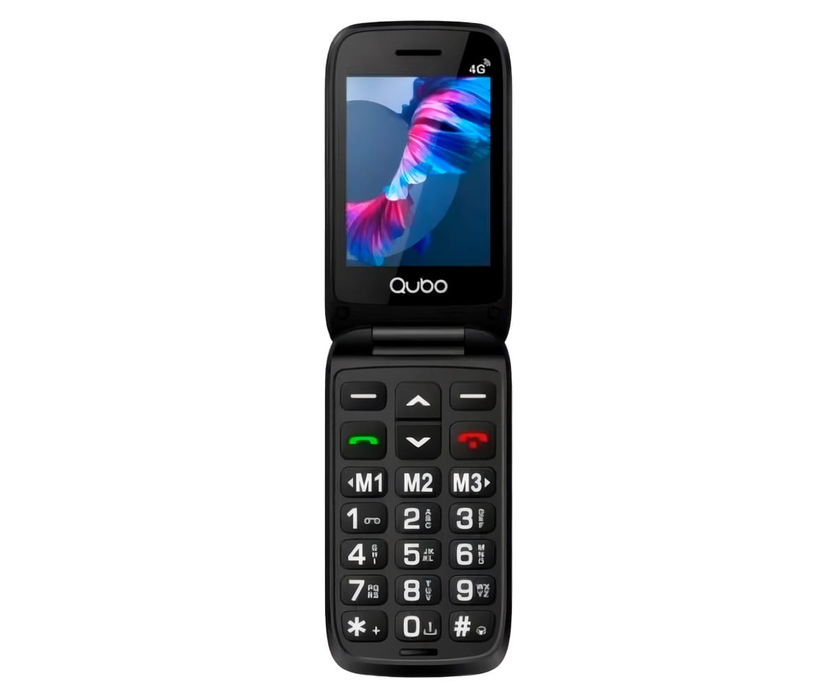 QUBO P-220BKC BLACK / MÓVIL 2,8" - detalle