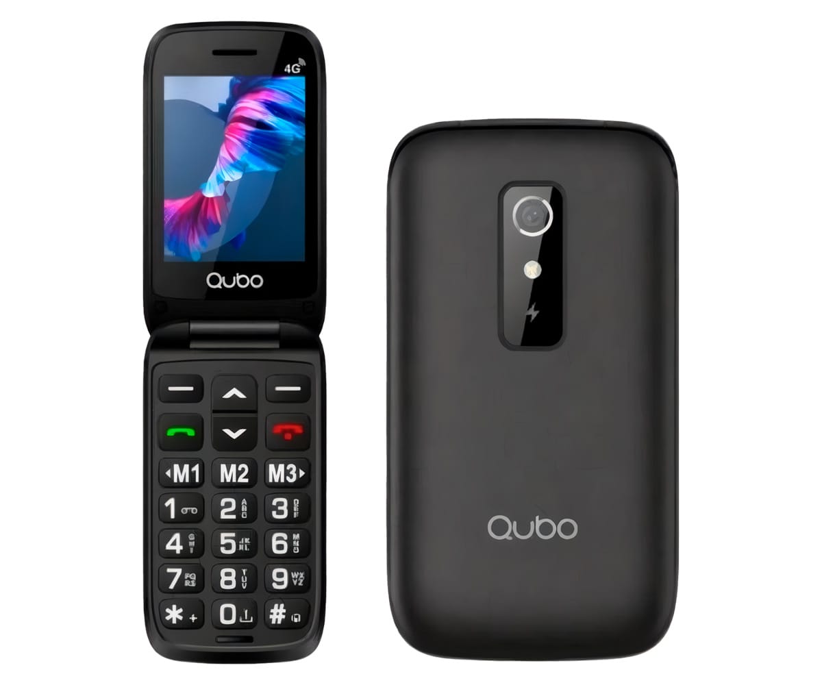 QUBO P-220BKC BLACK / MÓVIL 2,8" - detalle