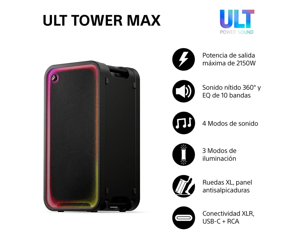 SONY ULT TOWER MAX / ALTAVOZ DE FIESTA - detalle