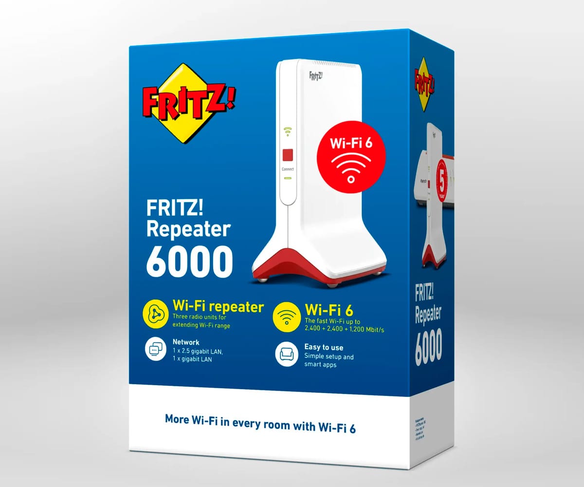 FRITZ! REPEATER 6000 BLANCO / REPETIDOR WI-FI - detalle