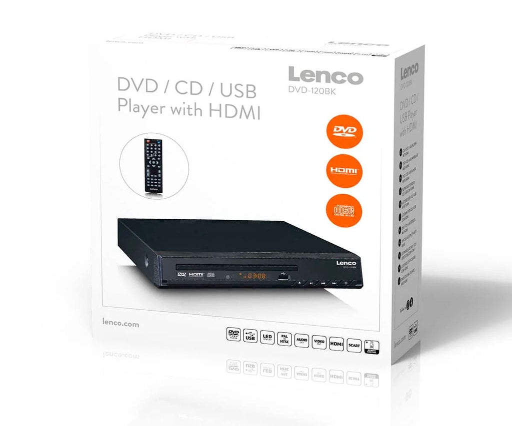 LENCO DVD-120BK / REPRODUCTOR DE DVD CON HDMI Y MANDO A DISTANCIA - detalle