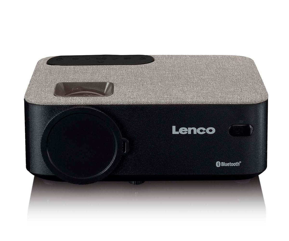 LENCO LPJ-700BKGY ACABADO TEXTIL NEGRO Y GRIS / PROYECTOR LCD CON BLUETOOTH / 4000 ANSI - detalle