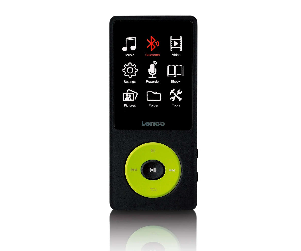 LENCO XEMIO-860GN NEGRO Y VERDE / REPRODUCTOR MP3/MP4 / 8 GB / BLUETOOTH