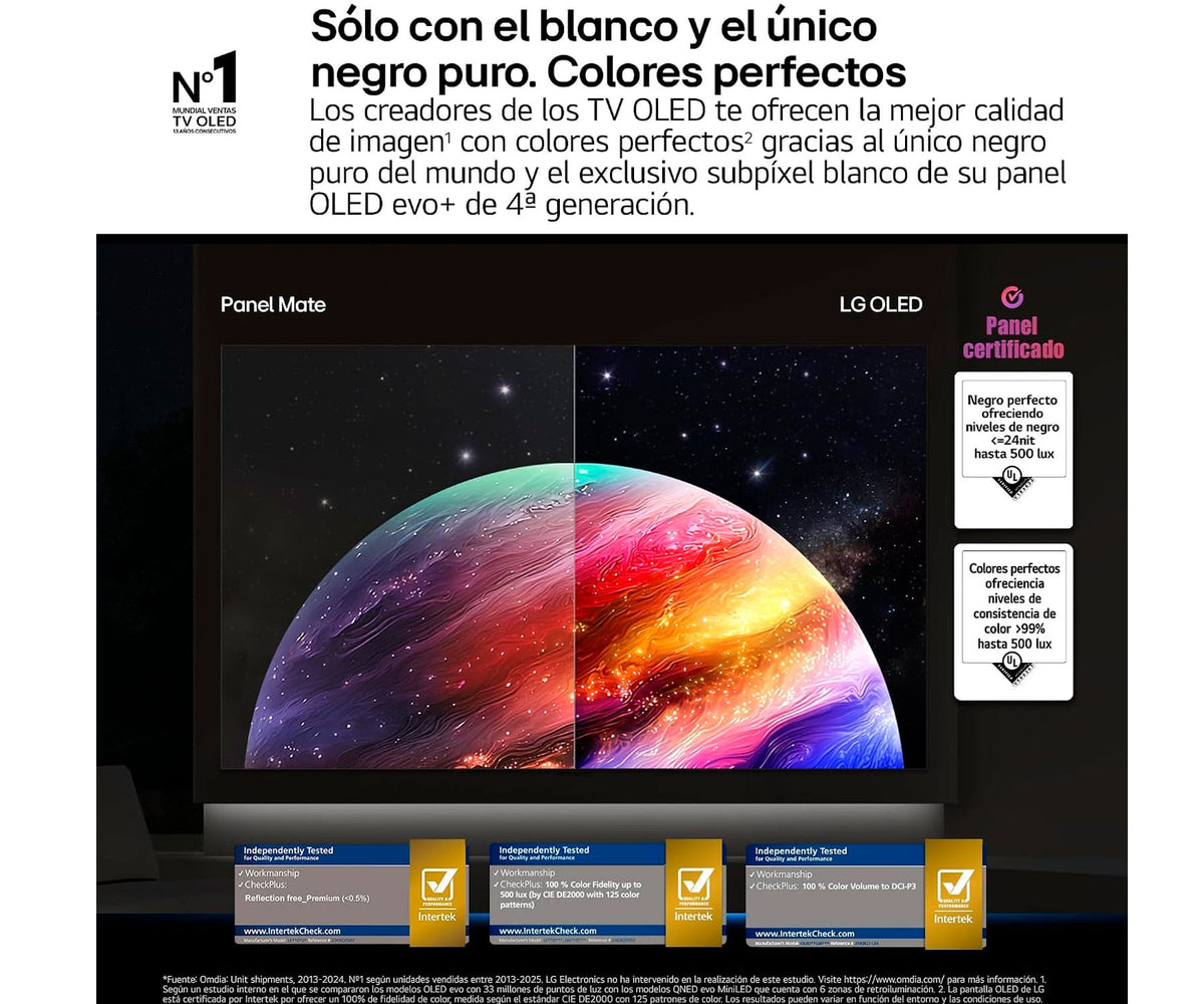 LG OLED EVO AI C6 / TELEVISOR SMART TV 65" OLED / 165HZ VRR / UHD 4K HDR - detalle