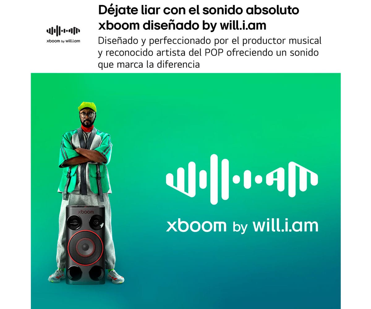 LG XBOOM POWER5000 NEGRO / ALTAVOZ GRAN POTENCIA PARA FIESTAS, 260W / AI KARAOKE - detalle