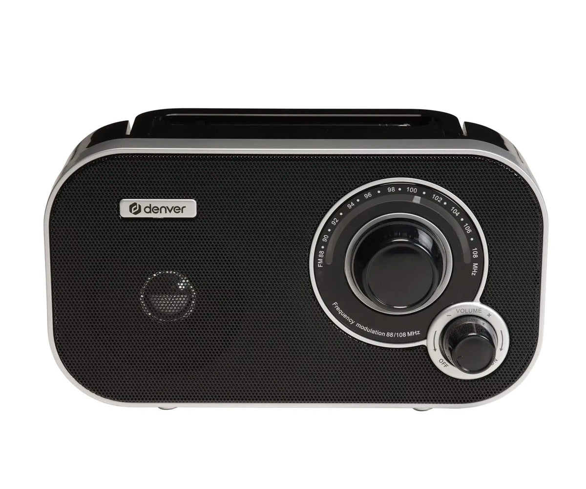 DENVER TR-51B NEGRO / RADIO FM PORTÁTIL CON SINTONIZACIÓN ANALÓGICA Y FUNCIONAMIENTO A PILAS