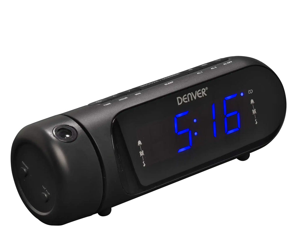 DENVER CPR-700 NEGRO / RADIO RELOJ CON PROYECTOR Y FUNCIÓN DE DOBLE ALARMA - detalle