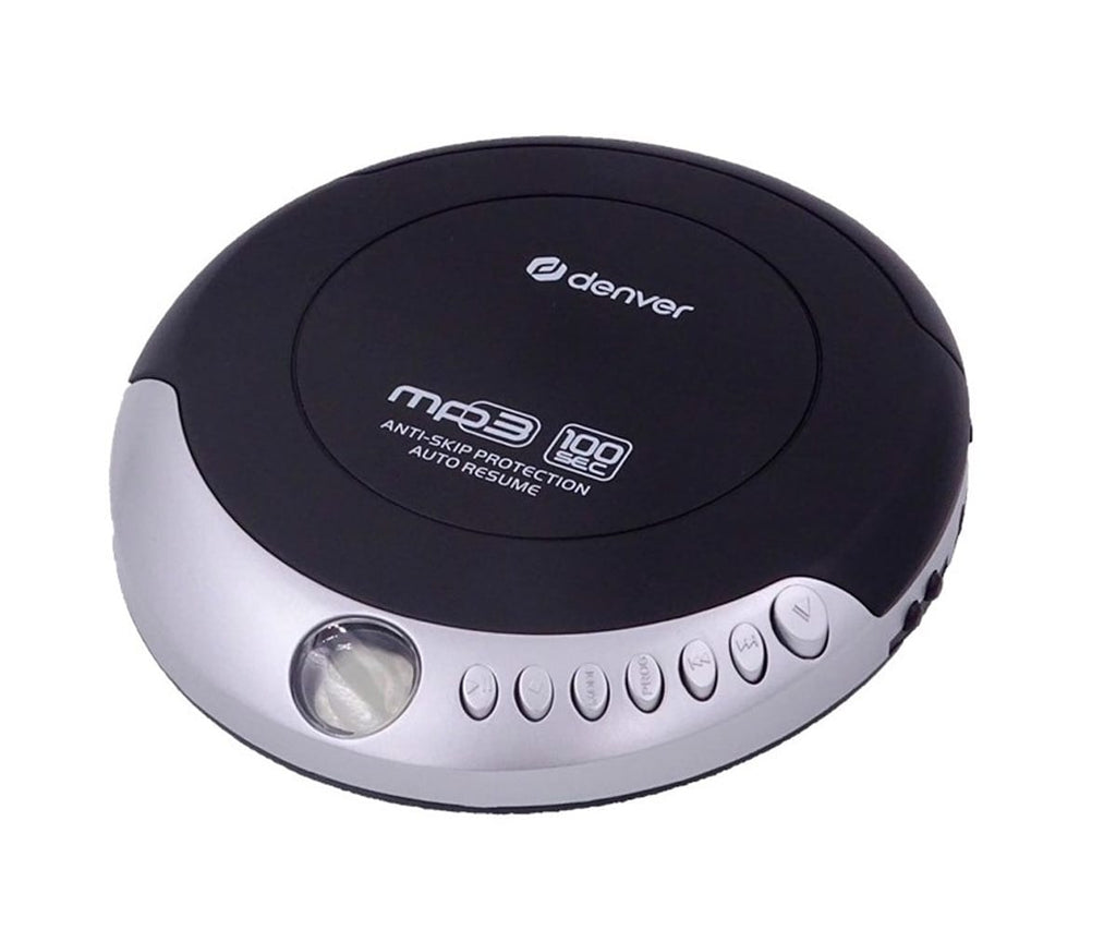 DENVER DMP-391 NEGRO Y GRIS / REPRODUCTOR DE CD PORTÁTIL CON SISTEMA ANTICHOQUE