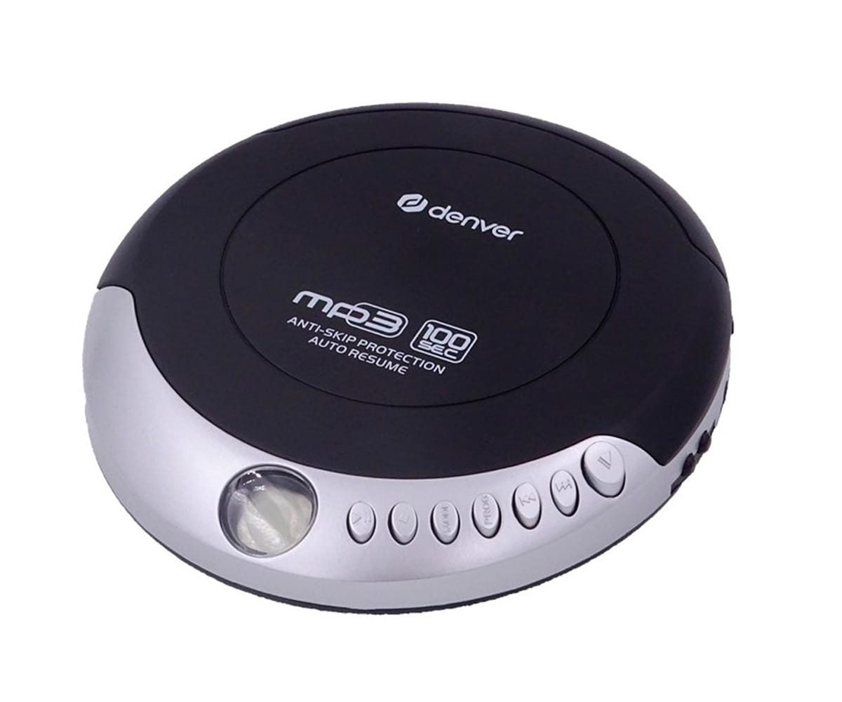 DENVER DMP-391 NEGRO Y GRIS / REPRODUCTOR DE CD PORTÁTIL CON SISTEMA ANTICHOQUE