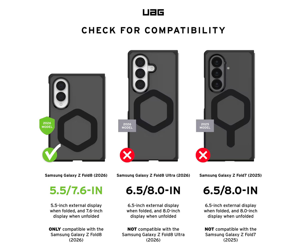 UAG FUNDA MOUVE ASH / SAMSUNG GALAXY Z FOLD8 - detalle
