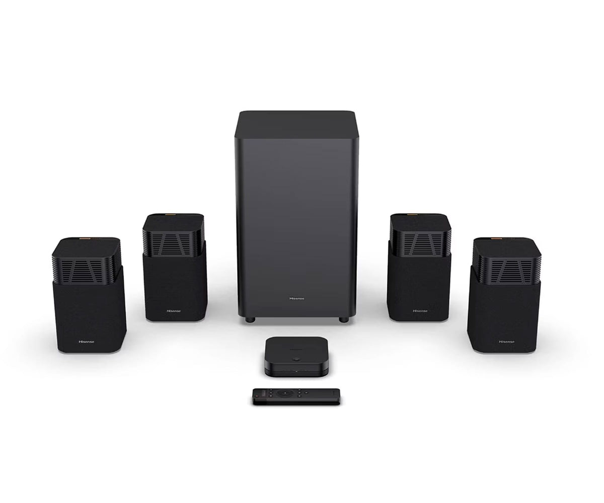 HISENSE HT SATURN BLACK / SISTEMA DE CINE EN CASA 4.1.2, 13 ALTAVOCES, SUBWOOFER