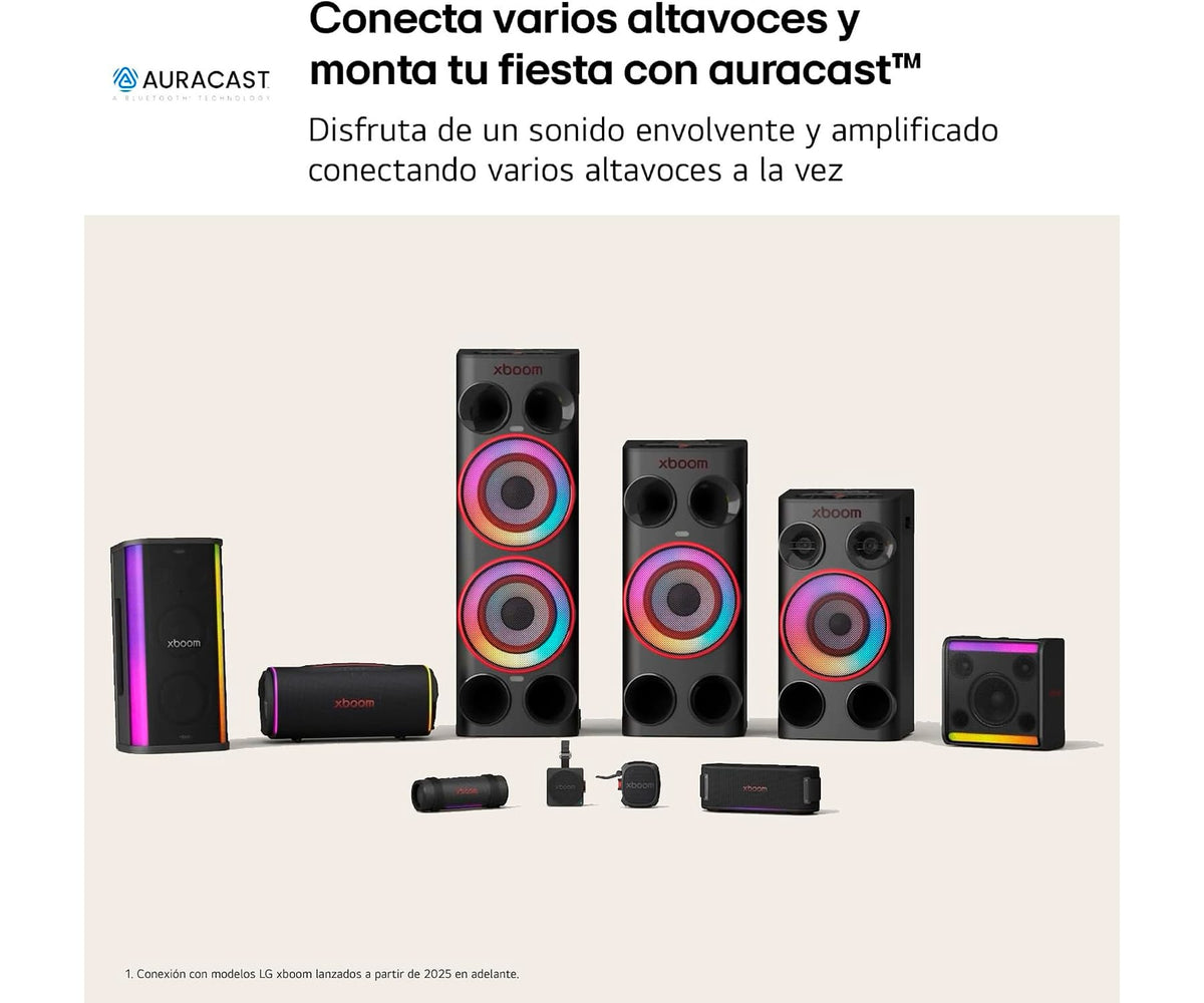 LG XBOOM LA BESTIA POWER 9000 NEGRO / ALTAVOZ GRAN POTENCIA PARA FIESTAS, 440W / AI KARAOKE - detalle