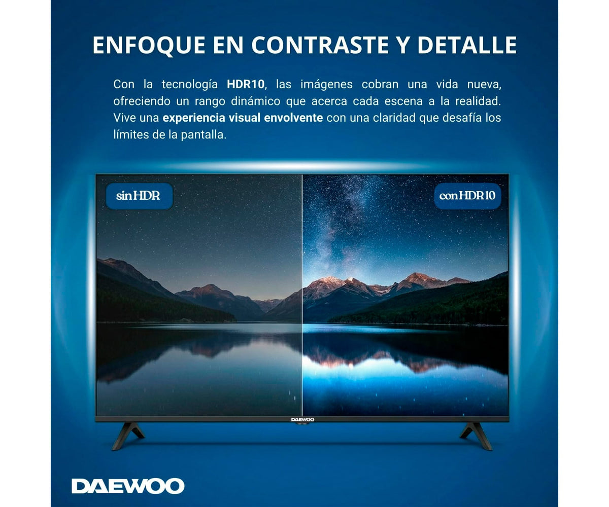 DAEWOO 32VB56HV NEGRO / TELEVISOR SMART TV 32" LED HD - detalle