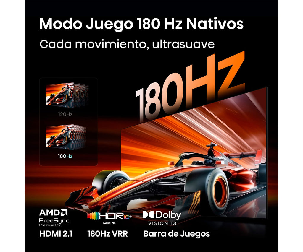 HISENSE 55UR8S / TELEVISOR SMART TV 55" RGB MINILED UHD 4K HDR - detalle