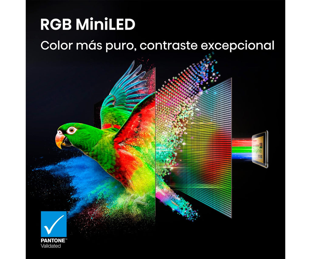 HISENSE 55UR8S / TELEVISOR SMART TV 55" RGB MINILED UHD 4K HDR - detalle