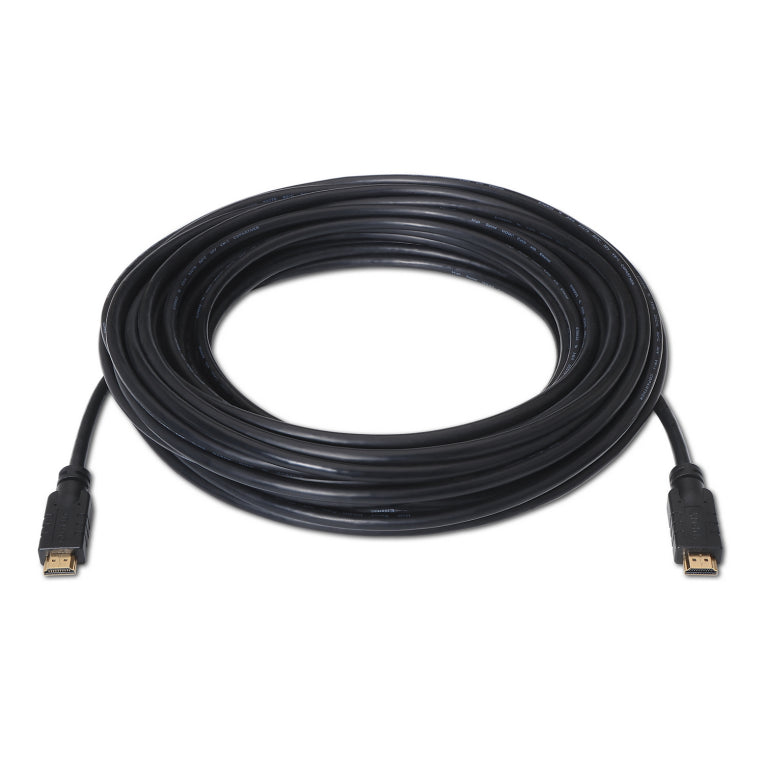 AISENS Cable HDMI V2.0 Premium alta velocidad / HEC 4k@60Hz 18Gbps con repetidor. A/M-A/M. Negro. 25 m